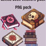 Gothic book stickers