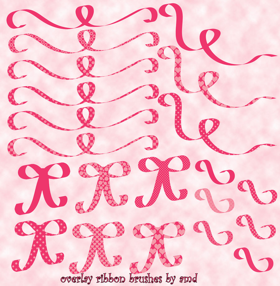 21 ribbon overlay brushes