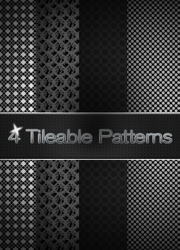 4 tilable patterns for PS