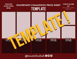 Art Commission Chart Template 2019