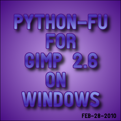 Installing Python for GIMP 2.6