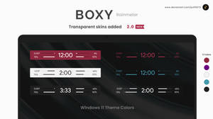 BOXY | Rainmeter Skin v2.0 Released