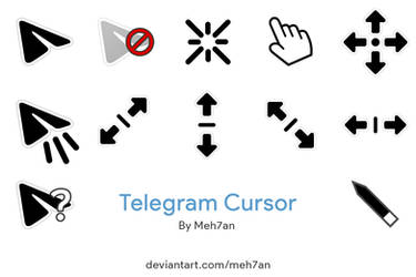 Telegram Black Cursor