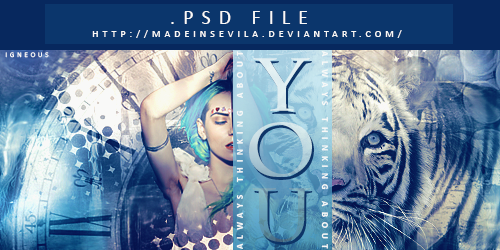 PSD FILE - 001 - Tiger by MadeInSevila on DeviantArt