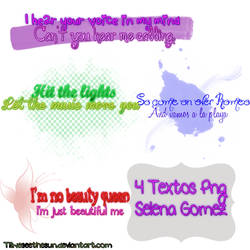 4 Textos Png Selena Gomez by tillweseethesun