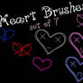 Heart Brushes - Set of 7