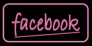 facebook neon icon