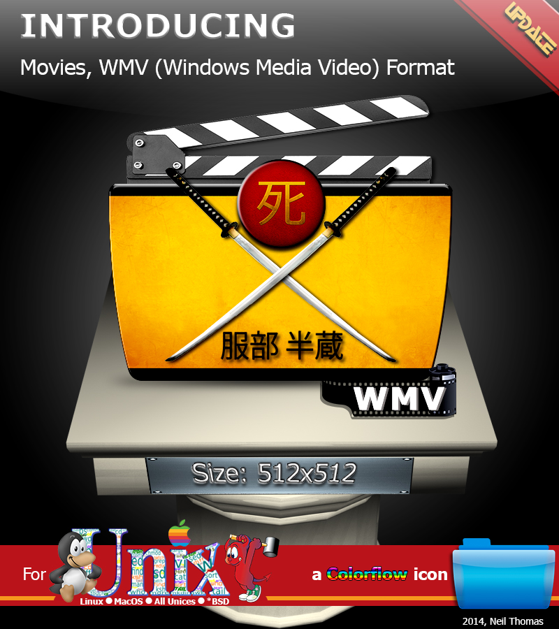 Movies, WMV Video Format folder icon (ColorFlow) by nt291263 on DeviantArt