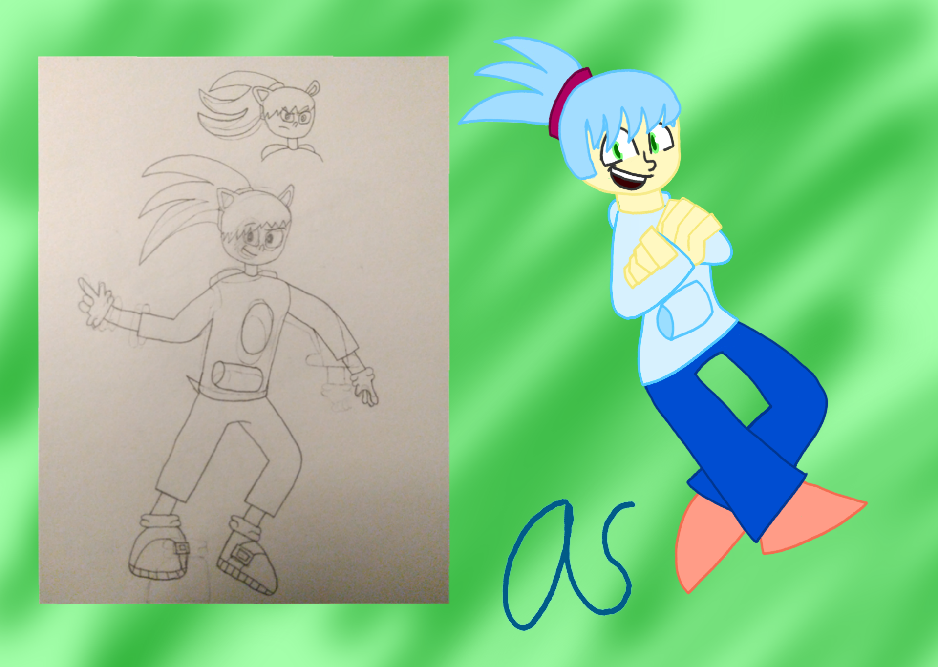 Sentic (Original Vs. Redesign) by Yellowboat26 on DeviantArt