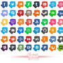 UPDATED! 48 Splatoon Inspired Social Media Icons!