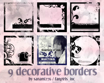 Decorative borders PSP9 by Sanami276 on DeviantArt