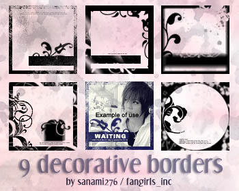 Decorative borders PSP9 by Sanami276 on DeviantArt