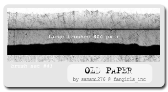 Old paper brushes