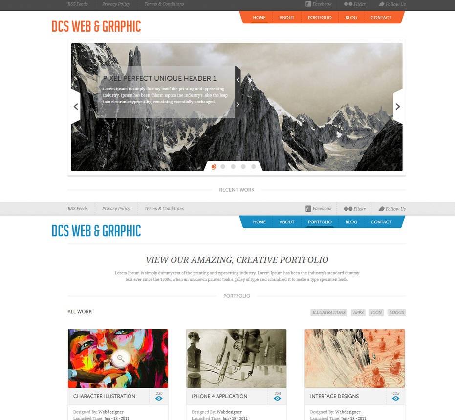 Html/Css/Js Web Template Easy to customize by dcsarialtun on DeviantArt