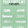 Pack Font#1-random
