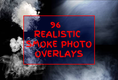 96 Realistic Smoke Photo Overlays