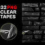 32 Clear Tapes PNG