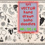 171-VECTOR hand drawn boho doodles