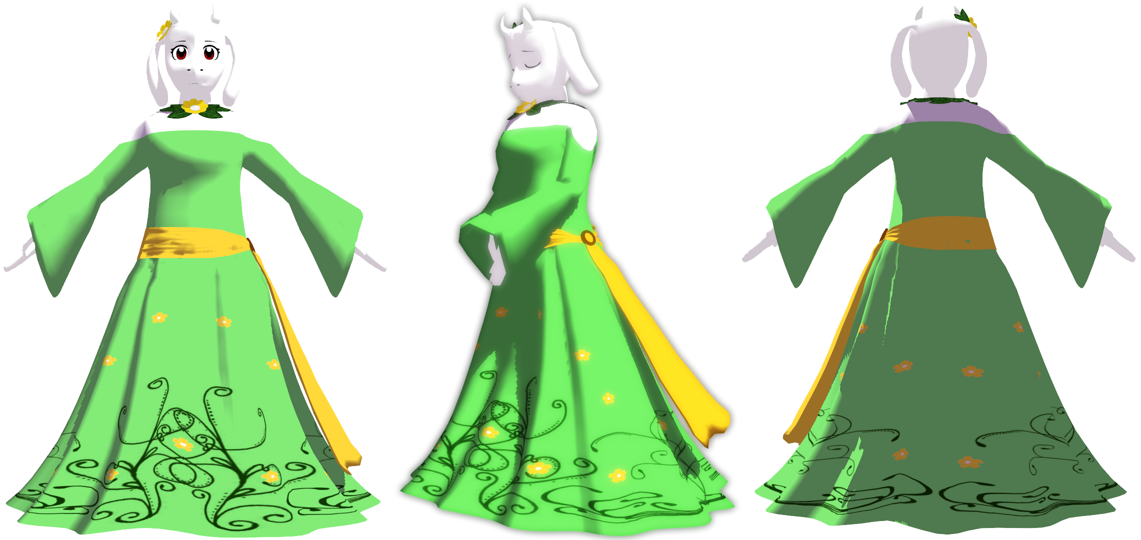 Goddess Of Life Toriel (DL) by KittyNekkyo on DeviantArt