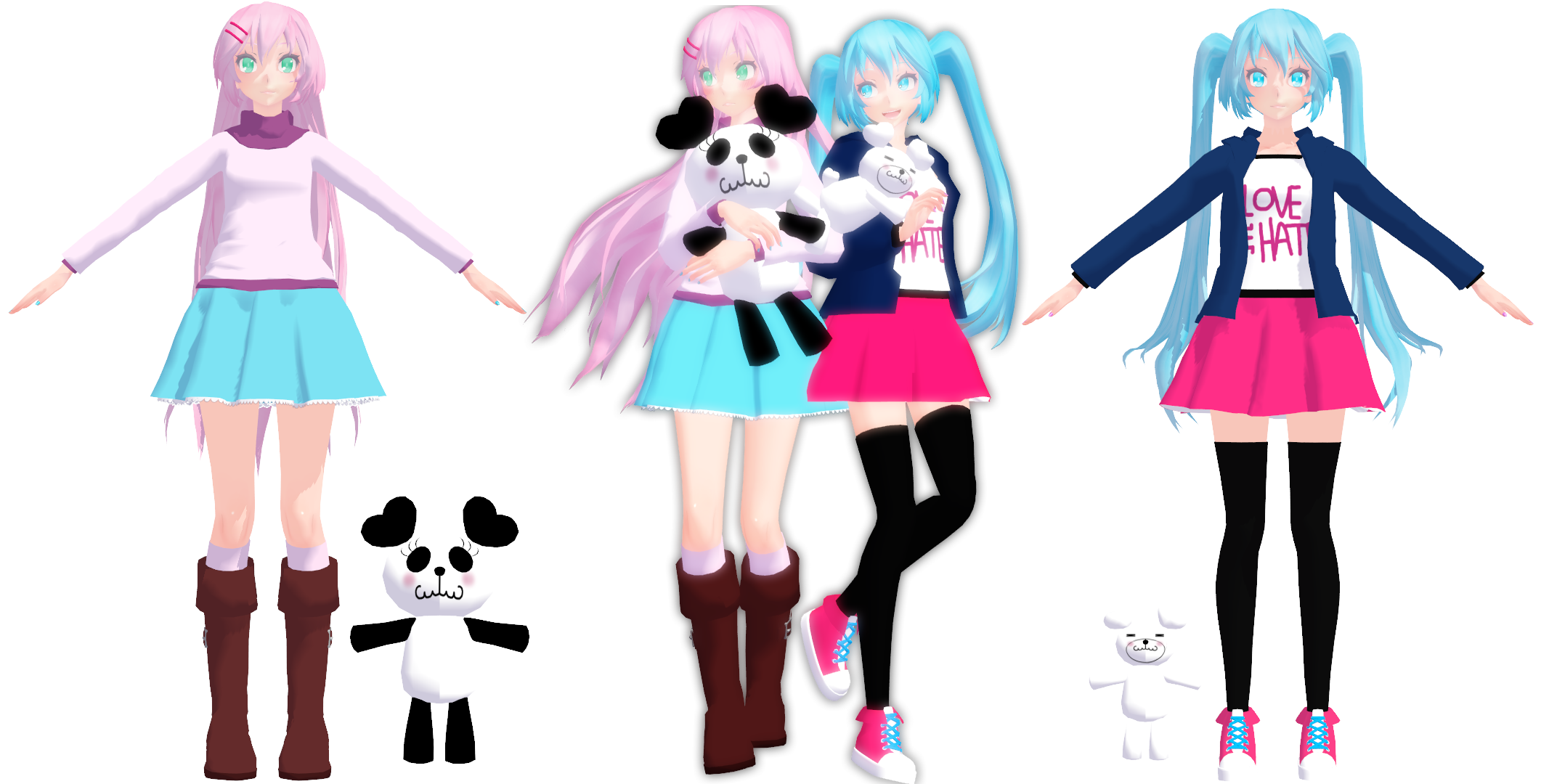 MMD Suki Kirai Miku Luka (DL) by KittyNekkyo on DeviantArt