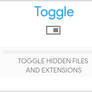 Toggle hidden files and extensions