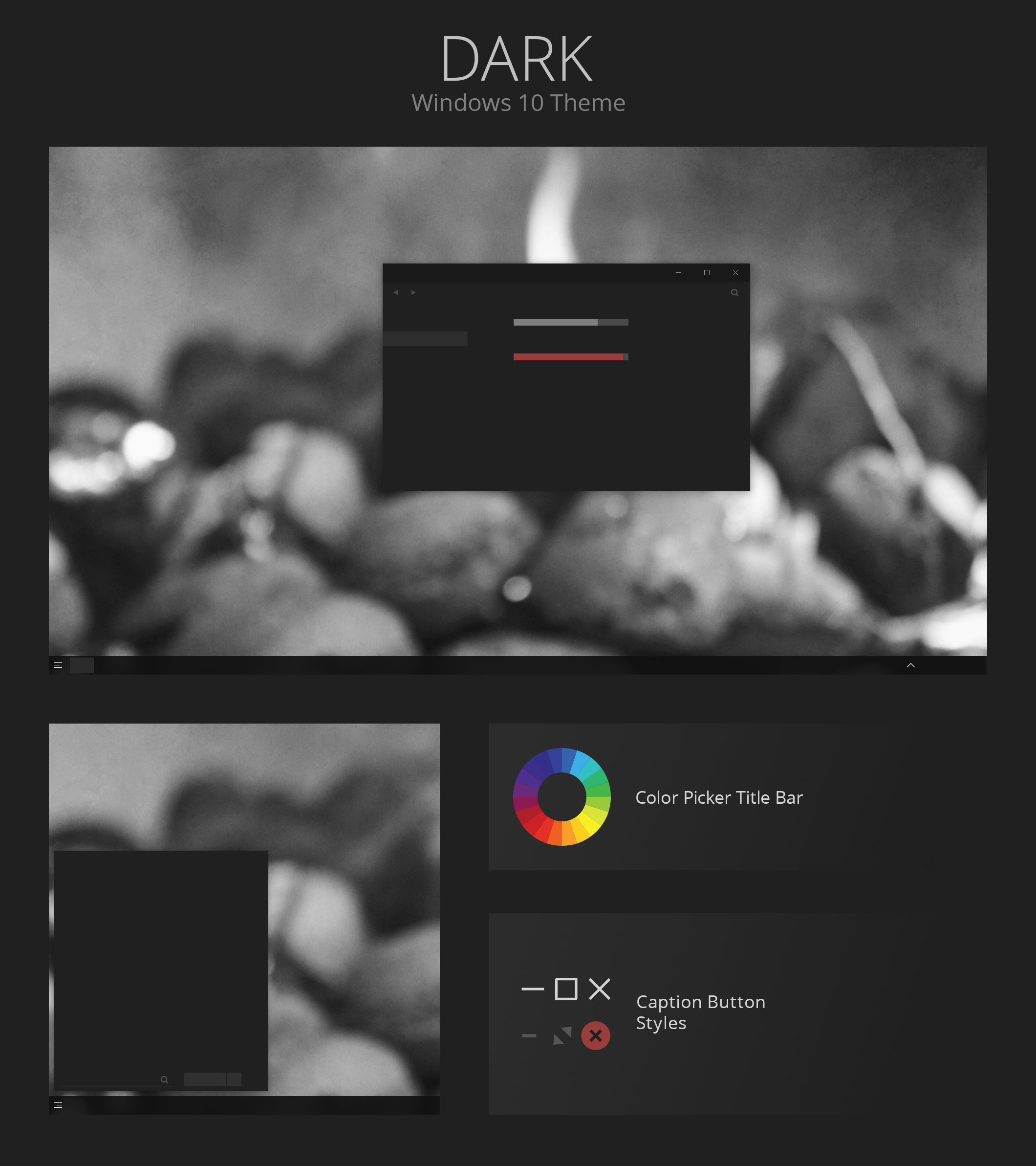 windows 10 dark mode theme
