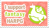 Support realistic and fantasy HARPG stamp