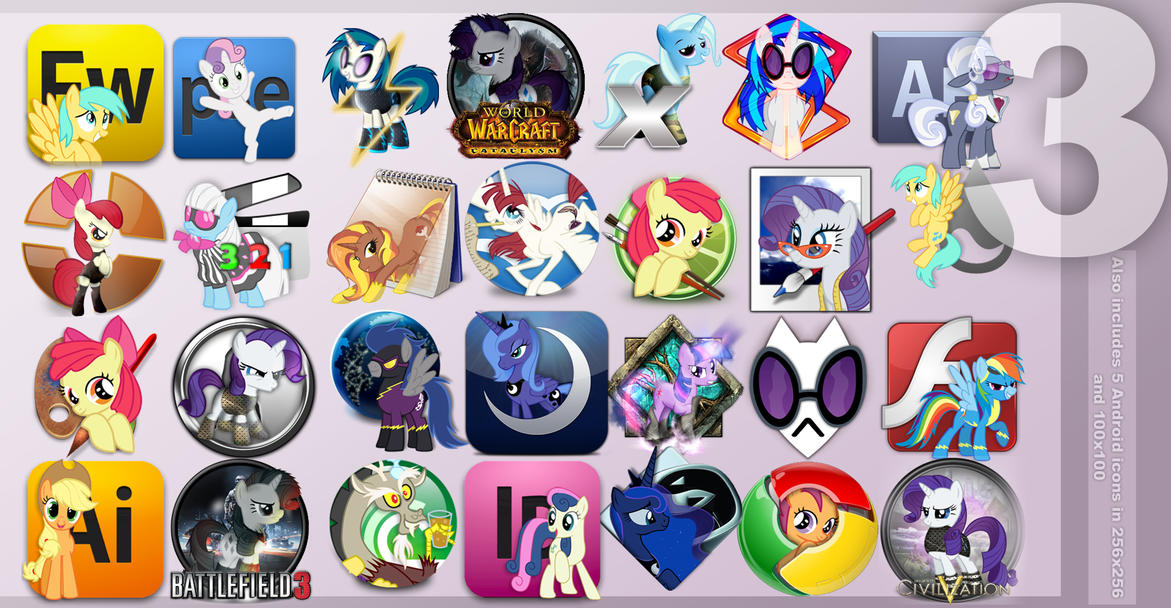 Pony Icon Set 3