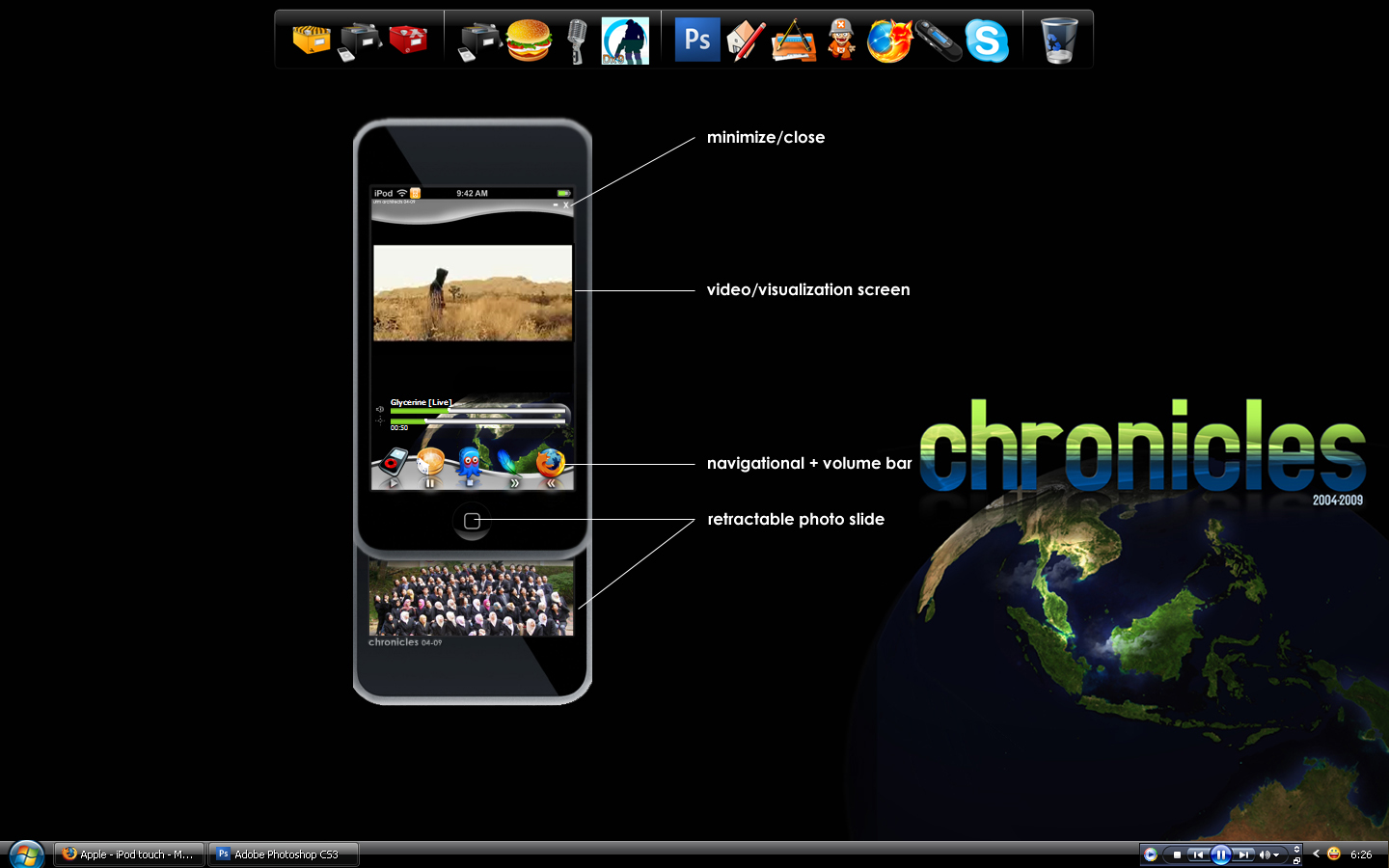 Ipodtouch chronicles skin beta