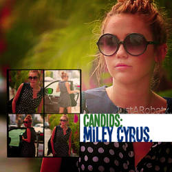 Miley Cyrus Candids.