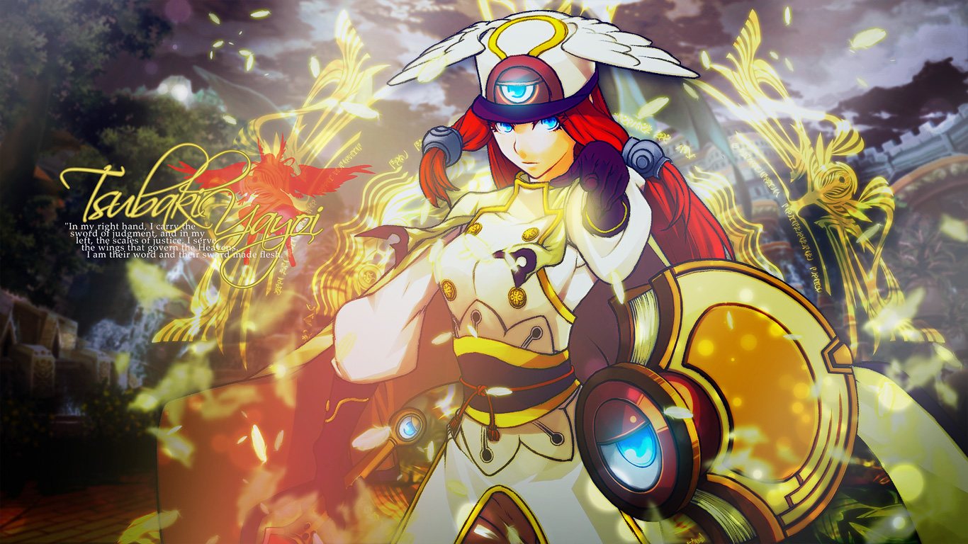 Blazblue Tsubaki Yayoi Wallpaper By Kayarine On Deviantart