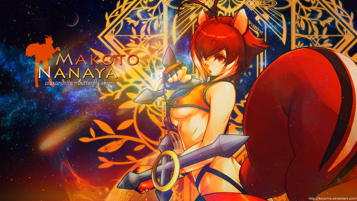 Blazblue Makoto Nanaya Wallpaper By Kayarine On Deviantart
