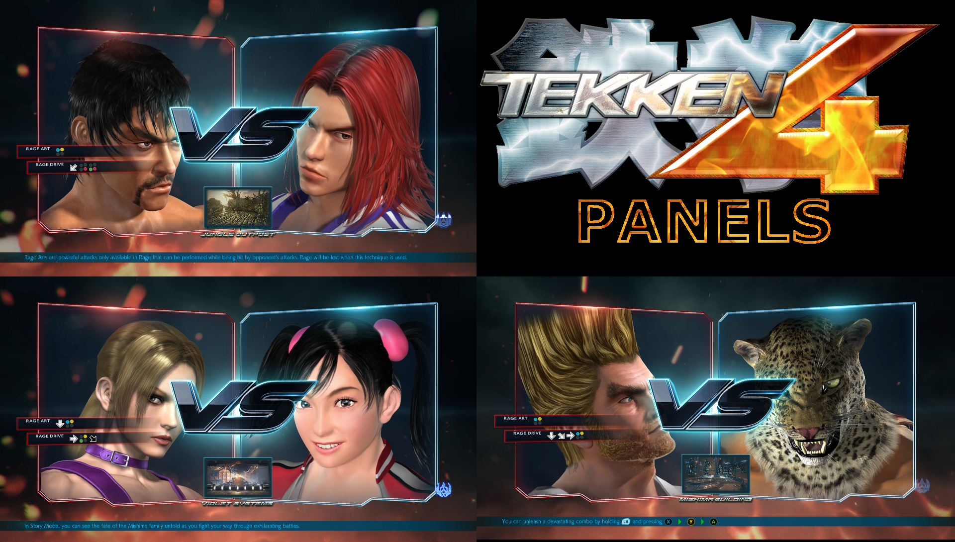 Tekken 4 Panels by SL7182 on DeviantArt