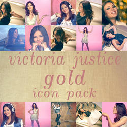 Victoria Justice Gold Icon Pack