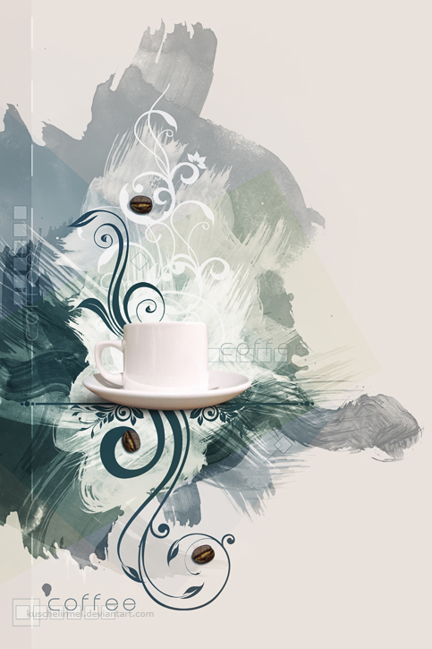 Coffee Canvas Wallpaper by kuschelirmel