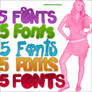 5 Fonts