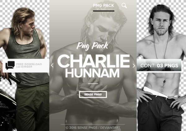 Pack Png 416 - Charlie Hunnam. by SensePngs on DeviantArt