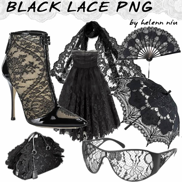 BLACK LACE PNG