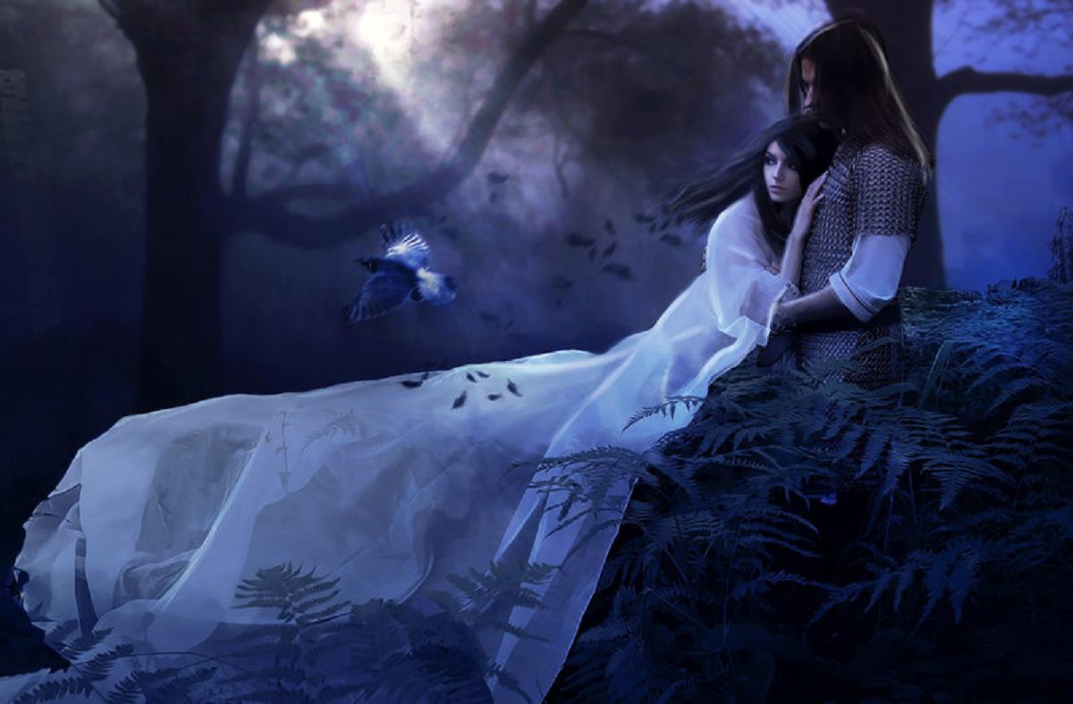 Хана ночи. Мистические девушки. Сказочный сон. Сновидения мистика. Призрак девушки в лесу.