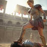 gladiatrix fights (anim with sound) 