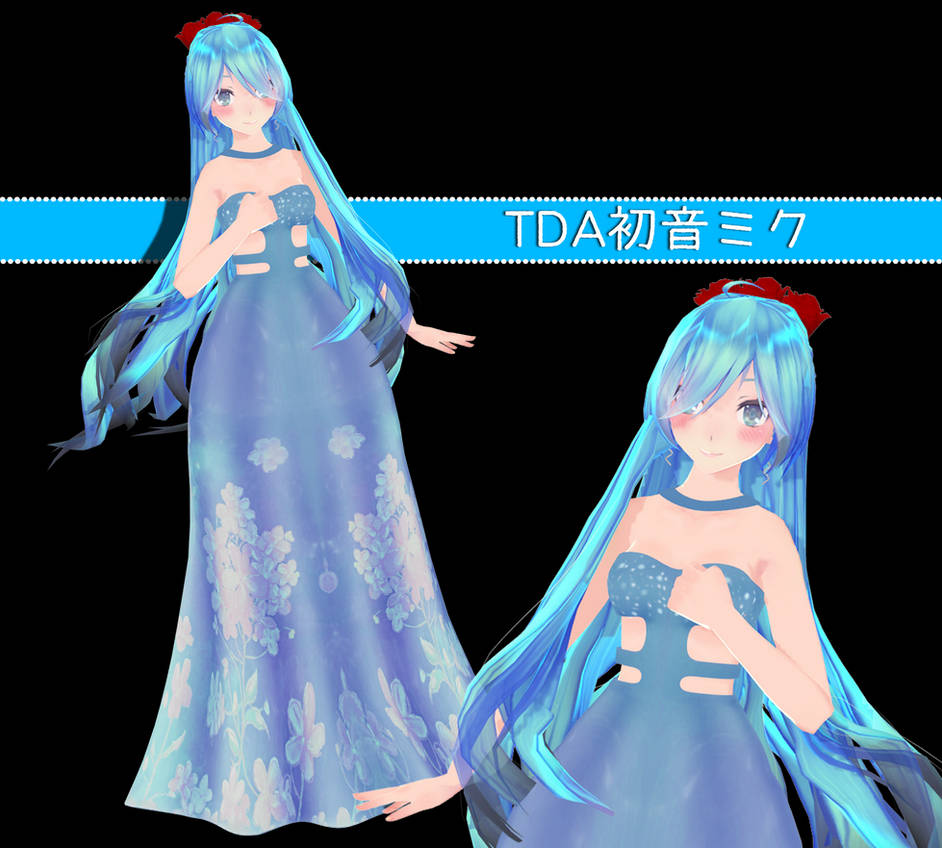 [MMD] TDA Mythic Flower Dress Miku - Model DL by Meennie46 on DeviantArt