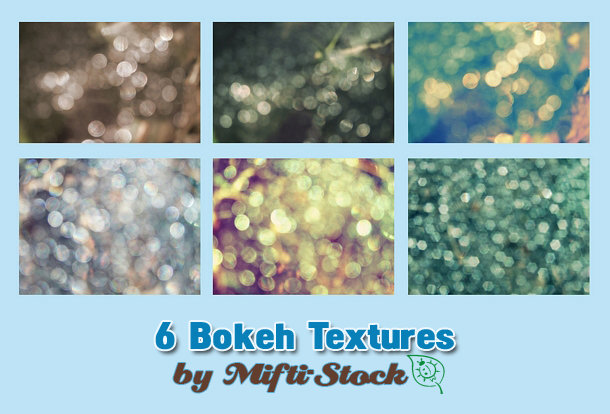 6 Bokeh Textures Pack