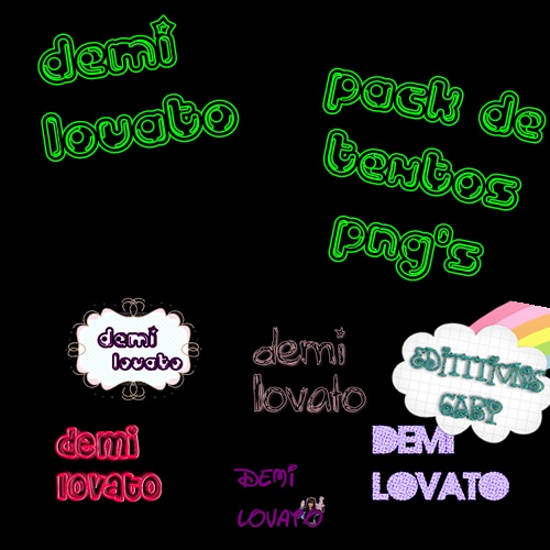 textos png's de demi lovato