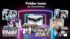 WooAh + TripleS + QWER Folder Icons