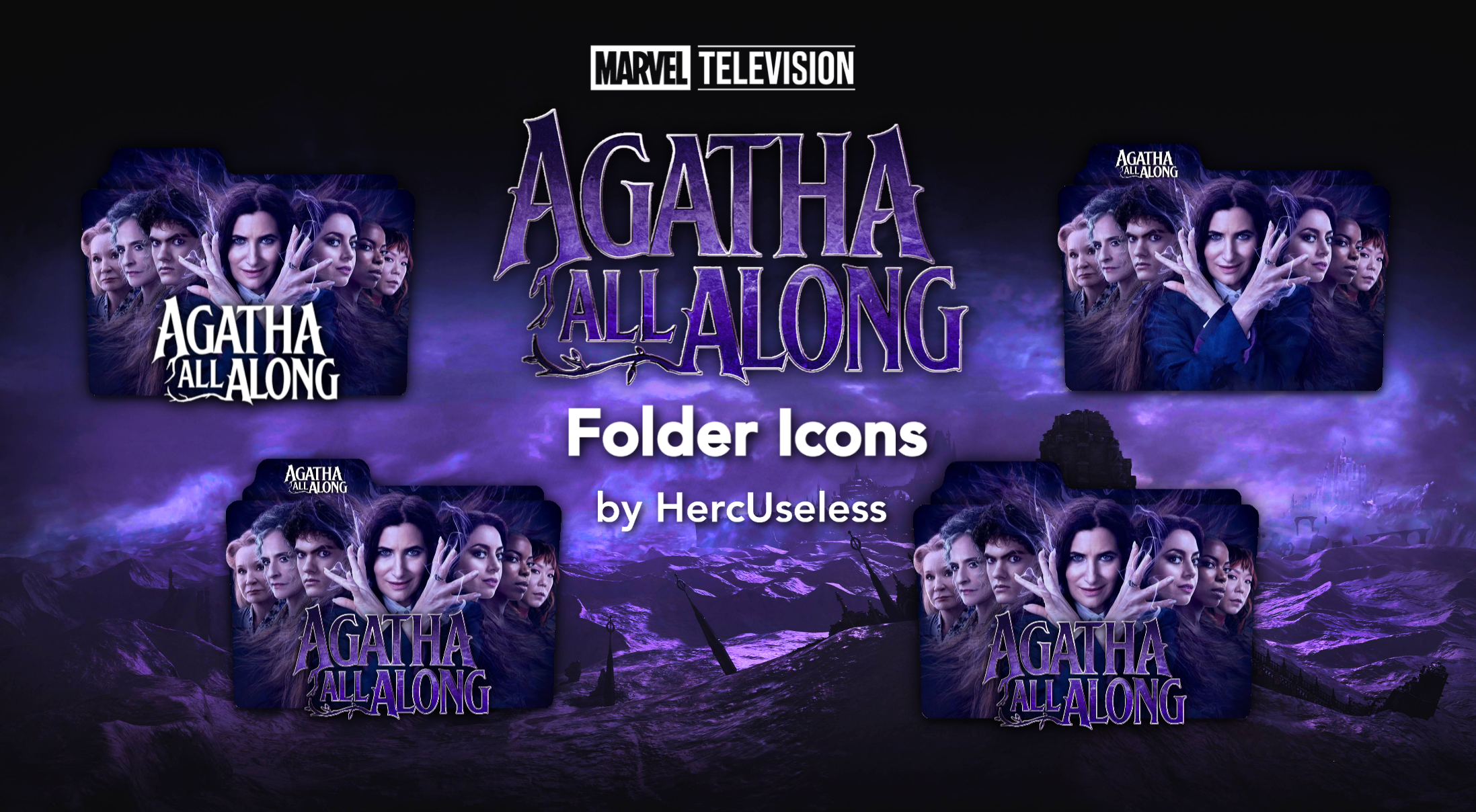 Agatha All Along Folder Icons by HercUseless on DeviantArt