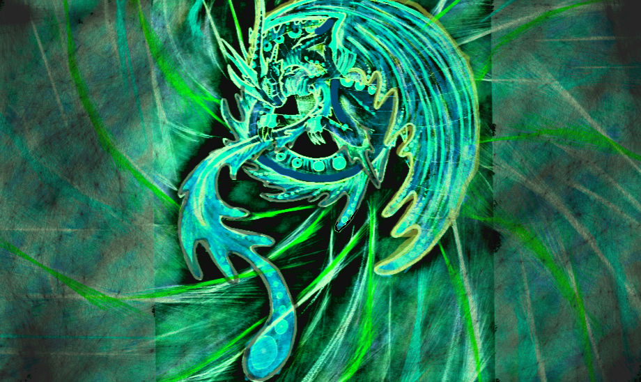 neon dragon by trexunicorn1237 on DeviantArt
