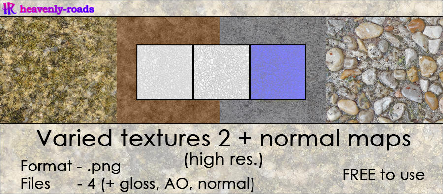 Resources - Varied textures 2 + normal maps by heavenly-roads on DeviantArt