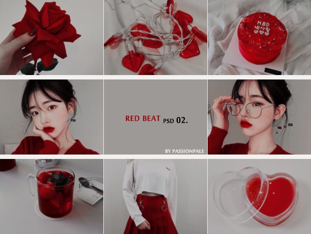 psd02. RED BEAT  by passionpale by passionpale on DeviantArt