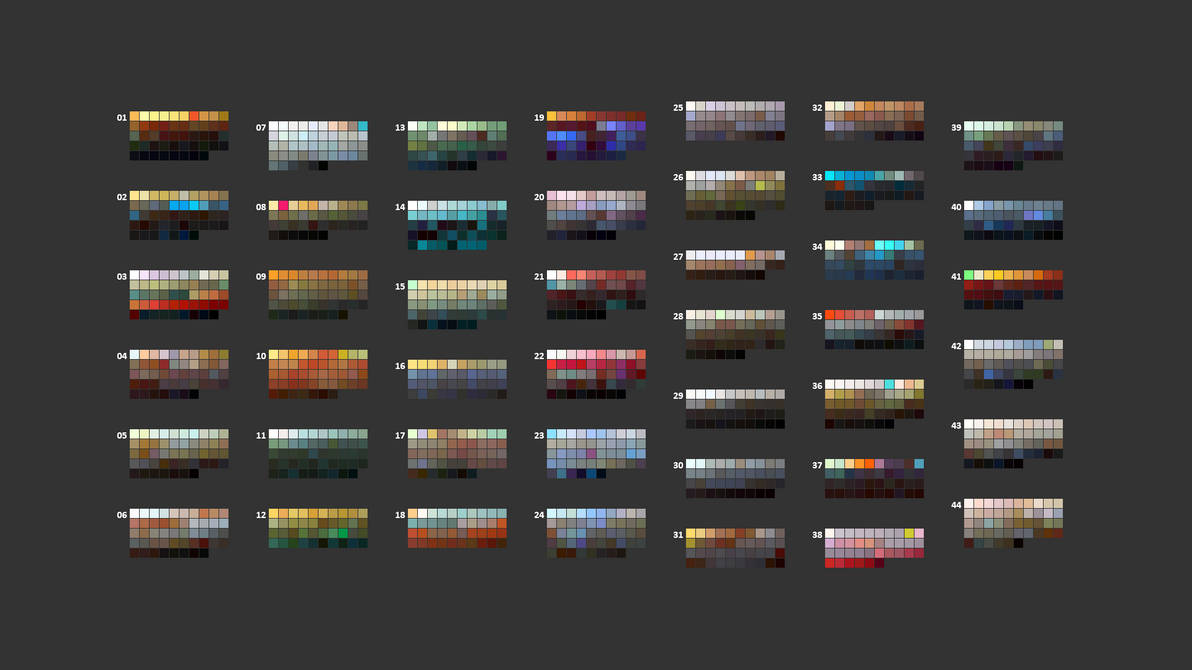 44 ACO palettes (fixed download) by VictorImaginator on