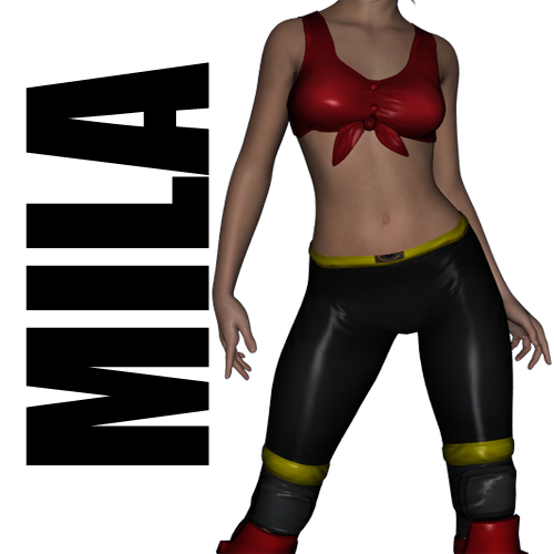 Mila Wrestling DLC Outfit for Genesis 2 Female